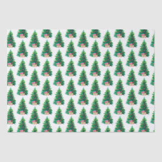 Papel De Seda Árvore de Natal Com Presentes