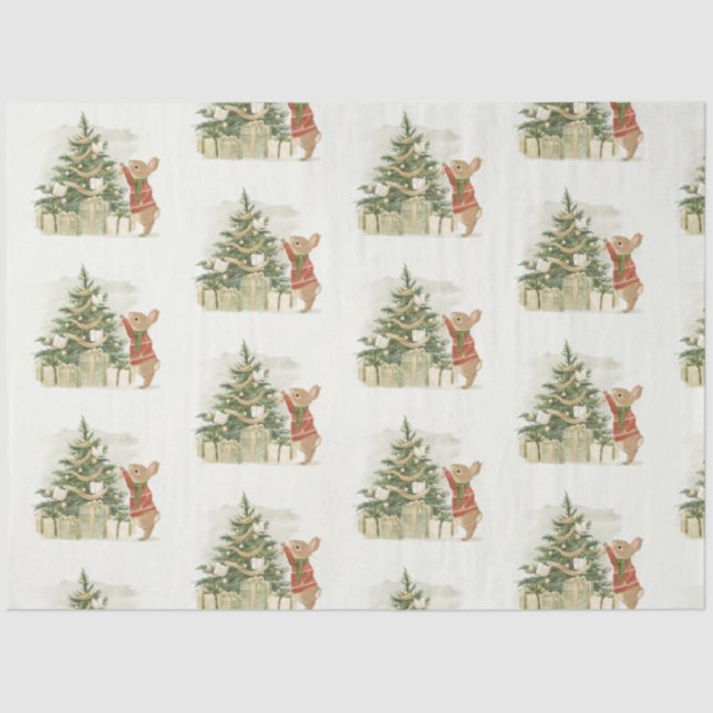 Papel De Seda Árvore de Natal de Peter Rabbit (Frente )