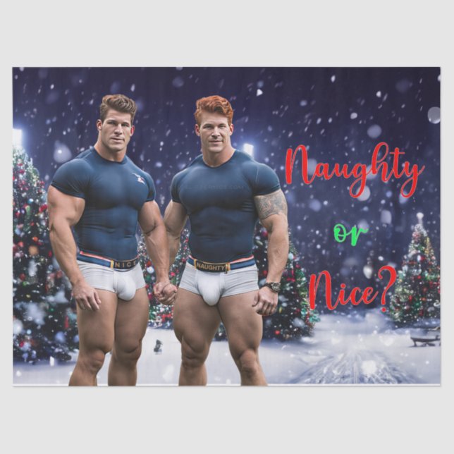 Papel De Seda Árvore de Natal decorada de SlipperyJoe (Frente )