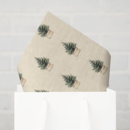 Papel De Seda Árvore de Natal Mínima da Rússia