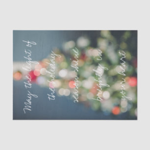 Papel De Seda Árvore de Natal pastel de estilo vegetativo