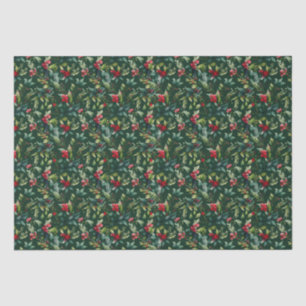 Papel De Seda Árvore de Natal Poinsettia Bobble
