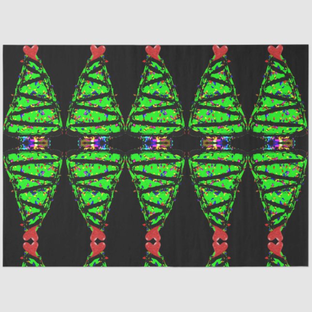 Papel De Seda Árvore de Natal Punk (Frente )