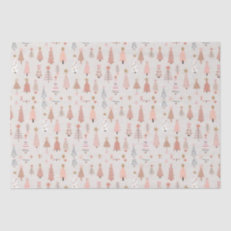 Papel De Seda Árvore de Natal rosa