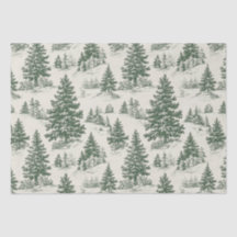 Árvore de Natal Toile De Jouy Green