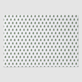 Papel De Seda Árvore de Natal Verde e Branca Moderna