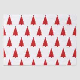 Papel De Seda Árvore de Natal Vermelha e Branca