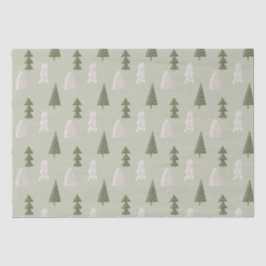 Papel De Seda Árvore de Natal Woodland