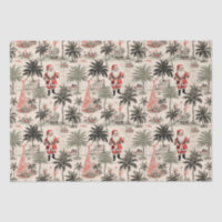 Árvore de Palma de Natal e Retrô Tropical de Papai