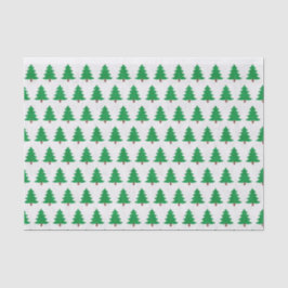 Papel De Seda Árvore Natal Verde