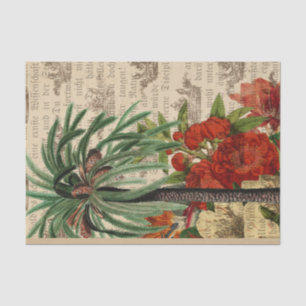 Papel De Seda Árvore Tropical de Palm Vintage