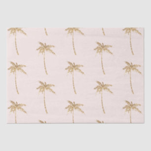 Papel De Seda Árvore Tropical de Palma Dourada