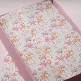 Papel De Seda Árvore Tropical de Palma Feliz Natal