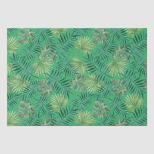 Papel De Seda Árvore Tropical Palm deixa verde padrão