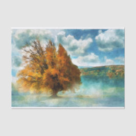 Papel De Seda Árvore Vermelha na Cintura