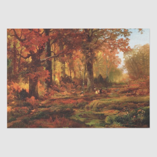 Papel De Seda Árvores autóctones em Cresheim Glen (Filadélfia) (Frente )