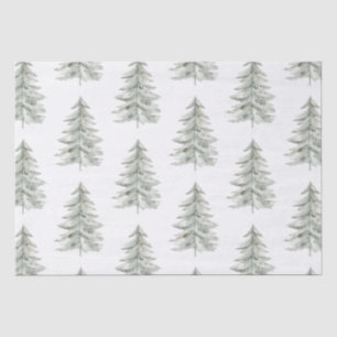 Papel De Seda Árvores brancas de Natal