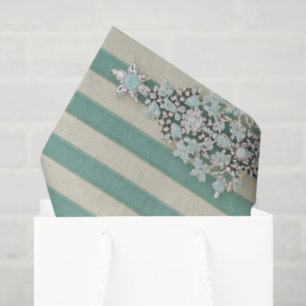 Papel De Seda Árvores de Cristal Listradas Seaoam