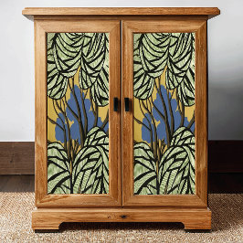 Papel De Seda Árvores de estilo primitivo e deixa a dissociação