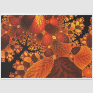 Papel De Seda Árvores de Floresta de Abstrato de Outono Deixam