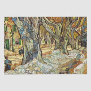 Papel De Seda Árvores De Grandes Aviões De Vincent Van Gogh