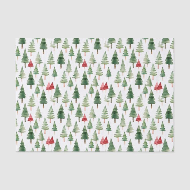 Papel De Seda Árvores de Natal (Frente )