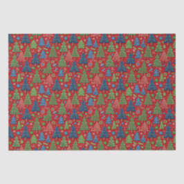 Papel De Seda Árvores de Natal