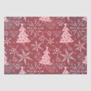 Papel De Seda Árvores de Natal bonitas com Flocos de Neve
