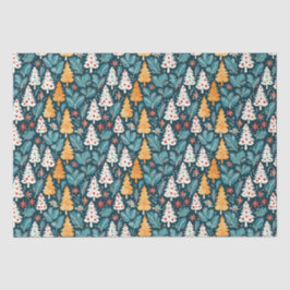 Papel De Seda Árvores de Natal Bonitas Festivas