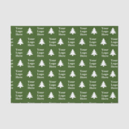 Papel De Seda Árvores de Natal brancas e verdes para empresas Se