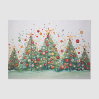 Papel De Seda Árvores de Natal contínuas