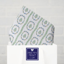 Papel De Seda Árvores de Natal Costeiras de Aquarela