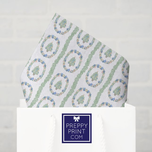 Papel De Seda Árvores de Natal Costeiras de Aquarela (Criador carregado)