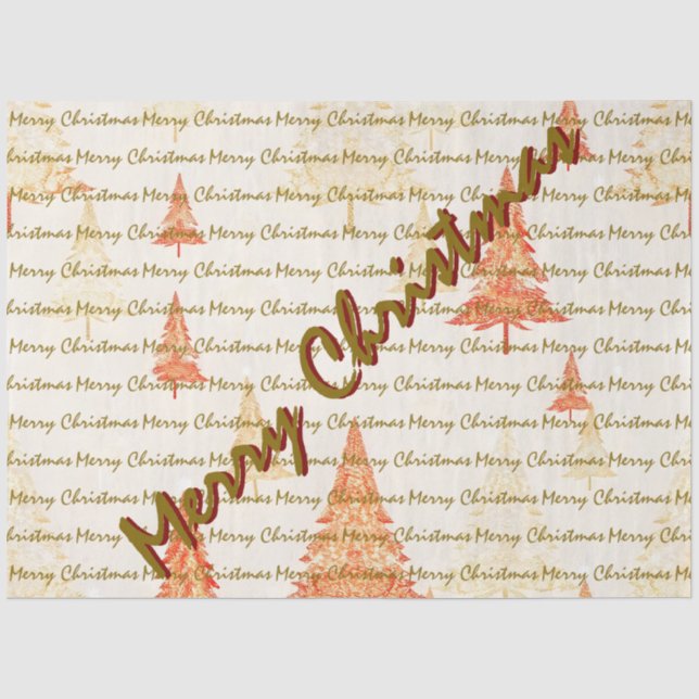 Papel De Seda Árvores de Natal de Luxo Natal Festivo (Frente )