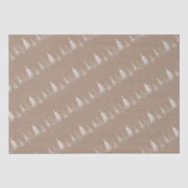 Papel De Seda Árvores de Natal do Ouro Branco de Férias Vintage