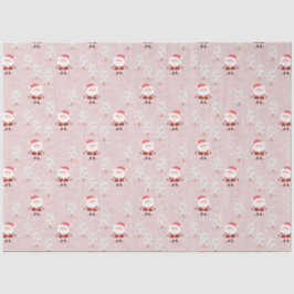 Papel De Seda Árvores de Natal e Papai Noel