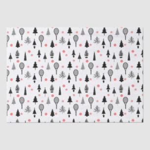 Papel De Seda 🎄 árvores de Natal e raquetes 🎾 tênis