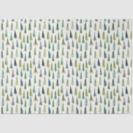 Papel De Seda Árvores de Natal Engraçadas (Bela Arte Ilustrada)