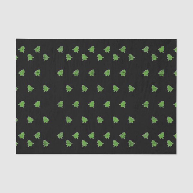 Papel De Seda Árvores de Natal espumantes (Frente )