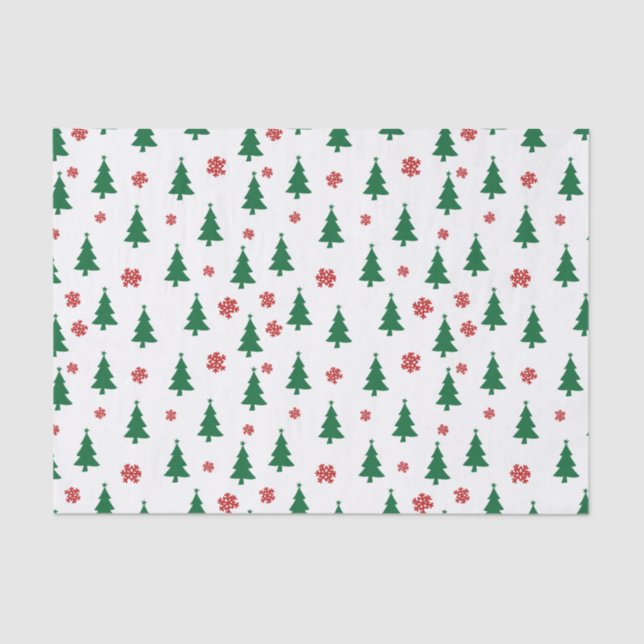 Papel De Seda Árvores de Natal Feliz (Frente )