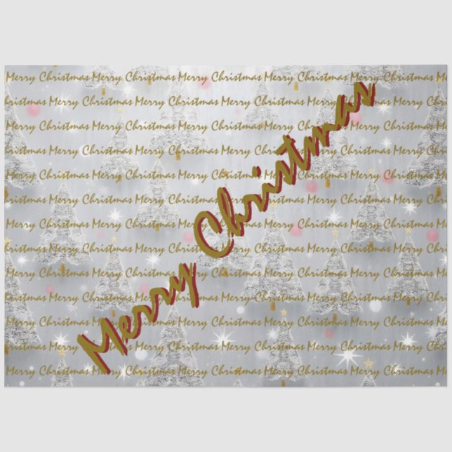 Papel De Seda Árvores de Natal Luxuosas de Natal Populares (Frente )