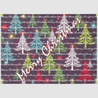 Papel De Seda Árvores de Natal Luxuosas Festivas de Natal