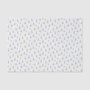 Papel De Seda Árvores de Natal Nórdicas Brancas