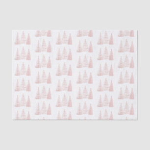 Papel De Seda Árvores de Natal rosa Douradas