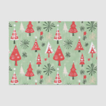 Árvores de Natal Verdes Vermelhas