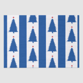 Papel De Seda Árvores de Natal Vermelhas, Brancas, Azuis