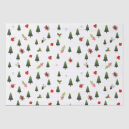 Papel De Seda Árvores e Arcos de Natal