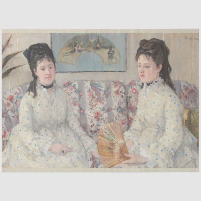 Papel De Seda As Irmãs (por Berthe Morisot) (Frente )