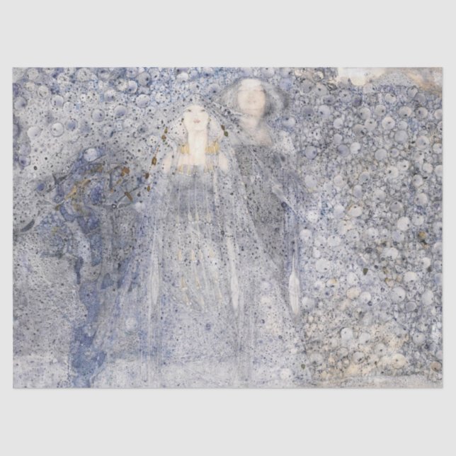 Papel De Seda As Maçãs Prateadas da Lua, Margaret Macdonald (Frente )