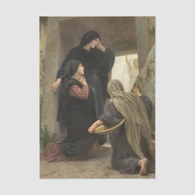 Papel De Seda As Santas Mulheres por William Bouguereau (Frente )